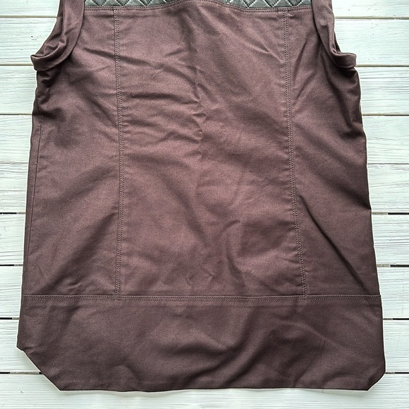 Veronica Beard Leather Panel Accent Moto Vest size 4 - Picture 8 of 8